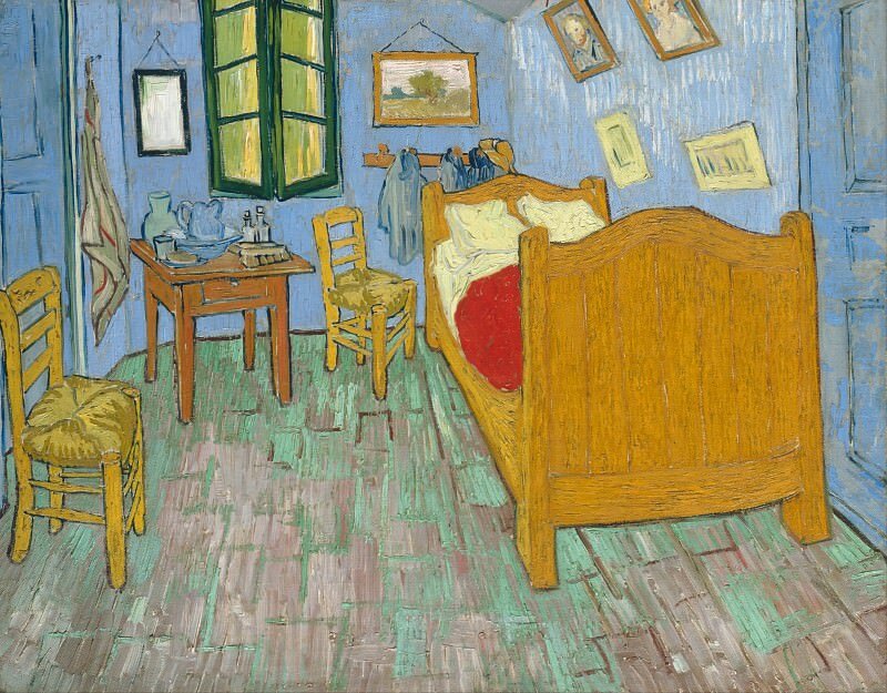 Художник Винсент Ван Гог, картина "Спальня в Арле", 1888