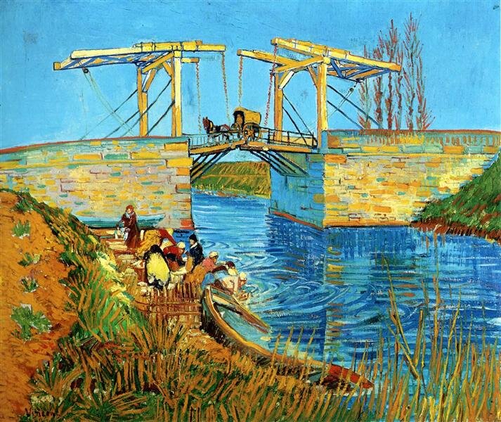 Винсент Ван Гог, "Мост Ланглуа в Арле и стирающие женщины", 1888